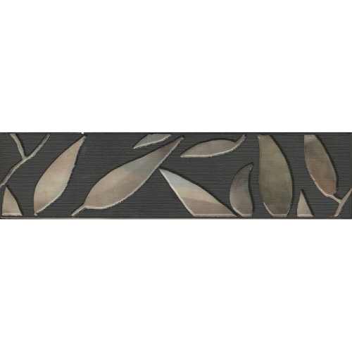 Бордюр Kerama Marazzi Гинардо обрезной черный 7,2x30 см OS/C11/11037R