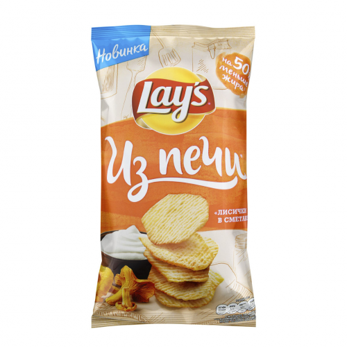 Чипсы картофельные Lays Из Печи Лисички в сметане 120 г