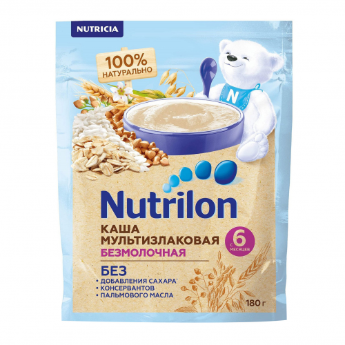 Каша Nutrilon мультизлаковая с 6-ти месяцев 180 г