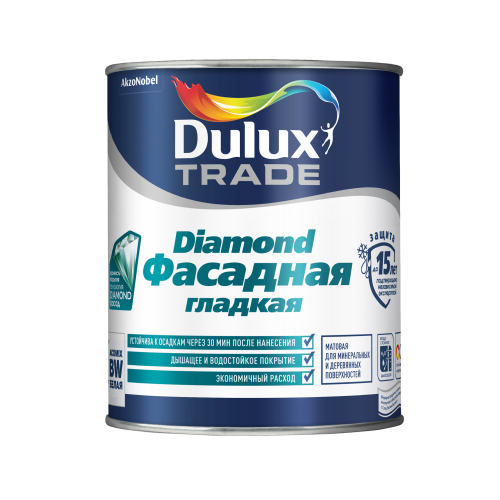 Краска Dulux фасадная вод-диспер глад bw 1 л