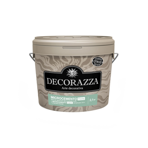 Декоративное покрытие Decorazza Microcemento Fronte эффект бетона мелкая фракция 10,8 кг