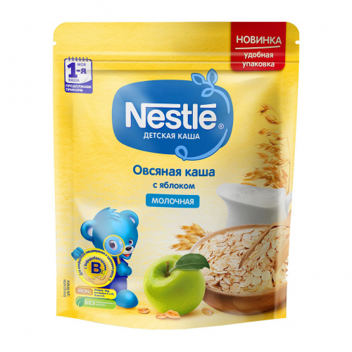 Каша молочная Nestle овсяная с яблокомс 5-ти месяцев 220 г