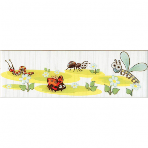 Бордюр PiezaRosa Fiori 2 Насекомые (стрекоза) 8x25 см
