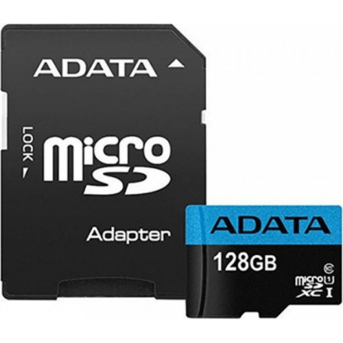 Карта памяти Adata MicroSD 128GB Class 10 (AUSDX128GUICL10A1-RA1)