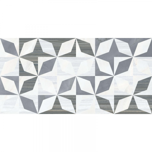 Плитка Vitra Serpeggiante Геометрический холодная гамма 7ЛПР 30x60 см