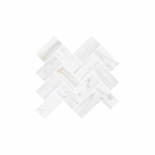 Мозаика Vitra Palissandro Шеврон Белый 32x28 см