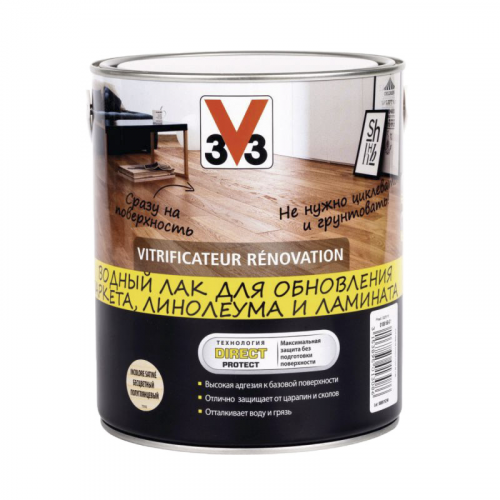 Лак акриловый V33 Renovation полуглянцевый 2,5 л