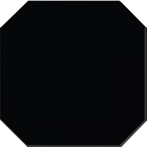 Плитка Ce.Si. Metro Nero Ottagono Matt 20x20 см