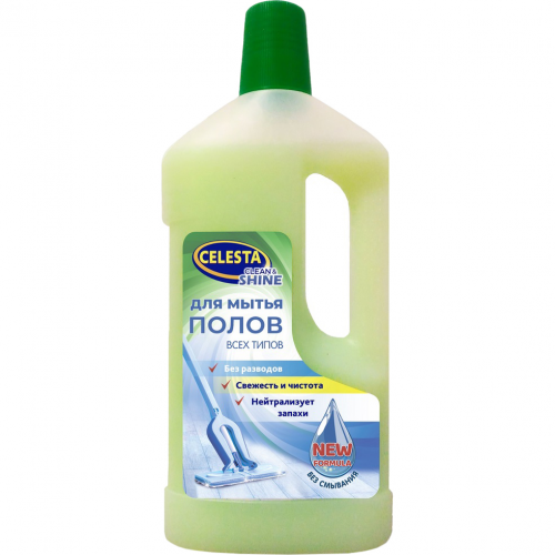 Средство для мытья полов всех типов Celesta Clean & shine 1 л