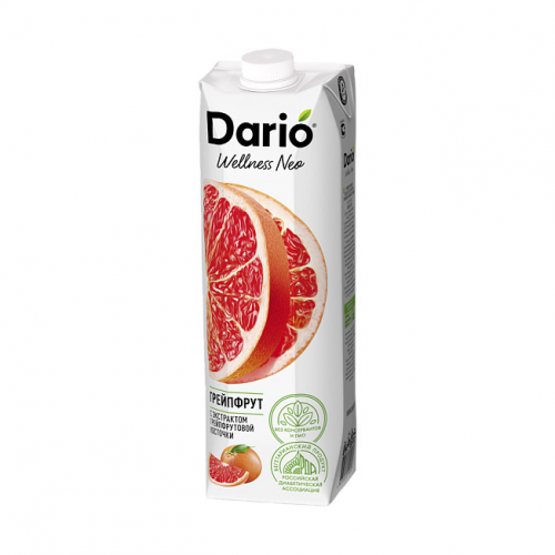 Нектар Dario Wellness Грейпфрутовый с экстрактом косточки 1 л