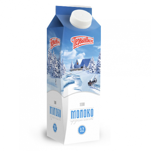 Молоко Первый вкус микрофильтрованное Свежее 3,2% 1 л