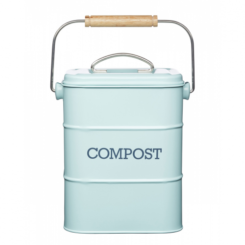 Бак для мусора Kitchen Craft Living Nostalgia blue 16,5х12х24 см