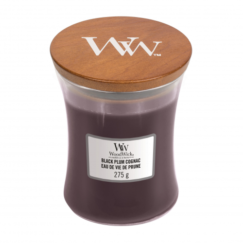 Свеча ароматическая в средней банке Woodwick Сливовый коньяк 275 г