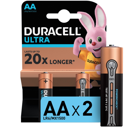 Батарейки Duracell Ultra Power AA 1,5В 2 шт