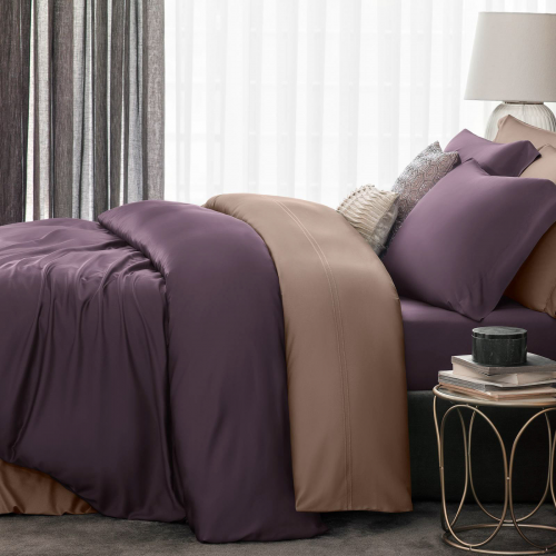 Постельный комплект Togas сенса сливовый 145x200/200x230/50x70-2