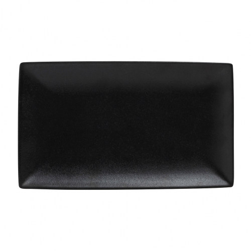 Блюдо прямоугольное Maxwell & Williams Икра 34,5x19,5 см черное