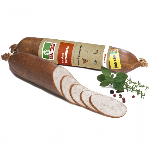 Колбаса Велком Домашняя куриная в/к 470 г