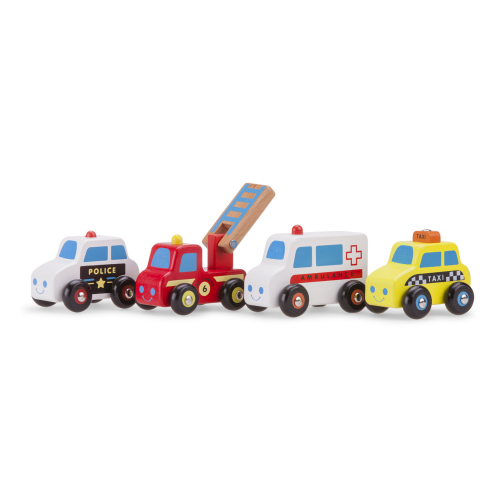 Набор машинок New Classic Toys Спецслужбы 4 шт
