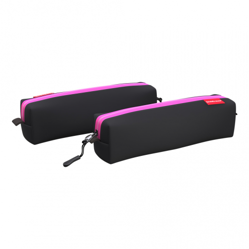 Пенал квадро mini Erich Krause 210x50x50 мм Black&Pink