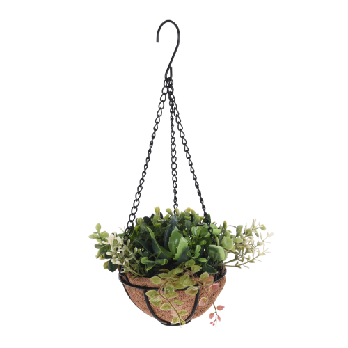 Искусственный суккулент подвесной 21x21x18 см