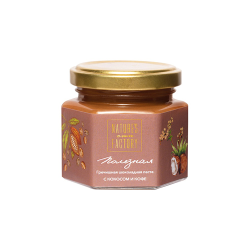Гречишная шоколадная паста Nature's own Factory Natfact с кокосом и кофе 120 г