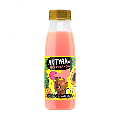 Напиток Актуаль Ананас, папайя, мята 310 г
