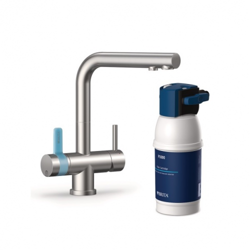 Фильтр-система Brita MyPure P1 с трехходовым смесителем (прямоугольный)