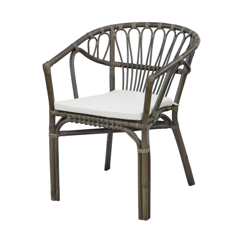 Стул Rattan grand alfresco с подушкой olive green