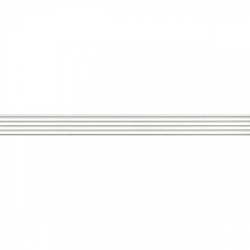 Бордюр Kerama Marazzi Спига белый структура 40x3,4 см LSA015