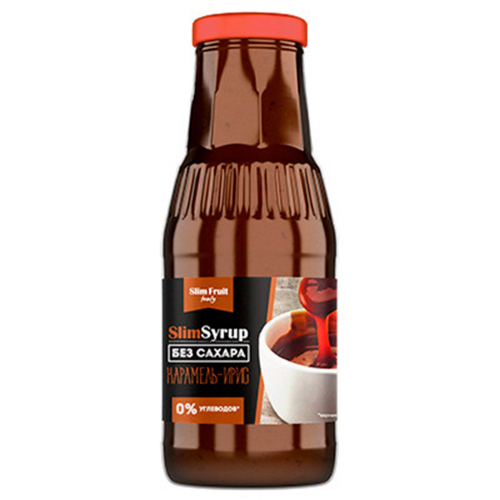 Низкокалорийный сироп SlimSyrup сахара со вкусом карамель-ирис 330 мл