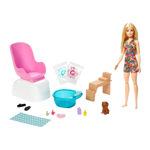 Игровой набор Barbie Mani-Pedi Spa Блондинка