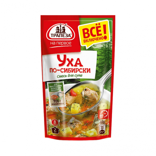 Смесь для супа Уха по-сибирски Трапеза На Первое 130 г