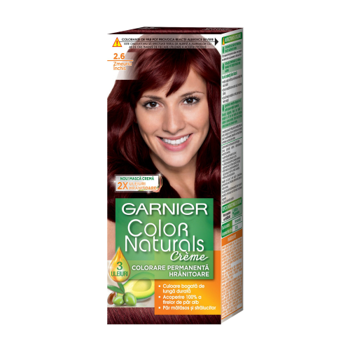 Стойкая крем-краска Garnier Color Naturals с 3 маслами 2.6 Красная ночь (C5777375)