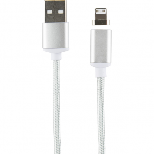 Кабель Red Line Magneto Lightning USB - 8 - pin для Apple серебристый
