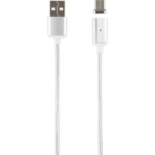 Кабель Red Line Magneto USB - USB Type-C серебристый