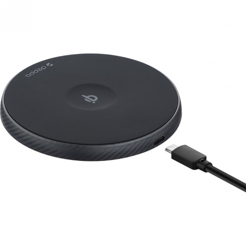 Беспроводное зарядное устройство Deppa Qi Carbon Charger 15W 24009