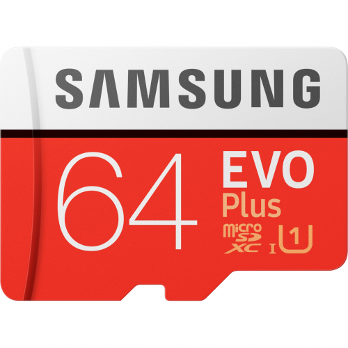 Карта памяти Samsung EVO Plus MicroSD 64GB