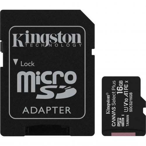 Карта памяти Kingston Canvas Select Plus MicroSD 16GB Class 10