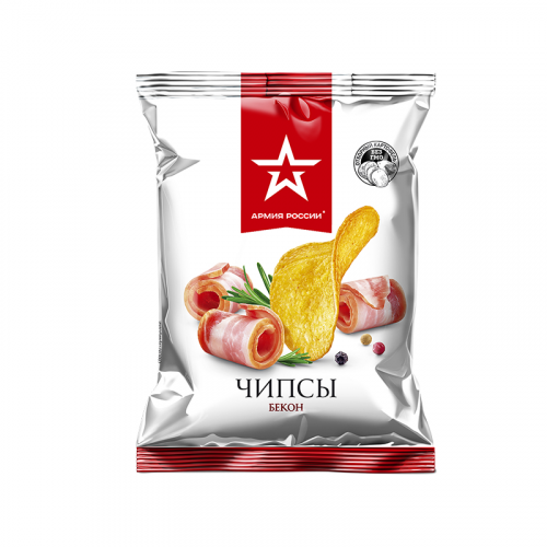 Чипсы Армия России со вкусом бекона 30 г