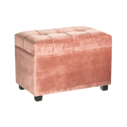 Пуф Glasar с отсеком для хранения 60x36x44см