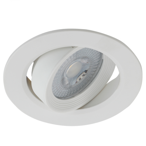 Светильник Эра KL LED 22A-5 4K WH светодиодный круглый поворотн. LED SMD 5W 4000K, белый