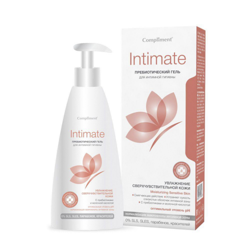 Гель с пребиотиками Compliment Intimate для интимной гигиены 250 мл