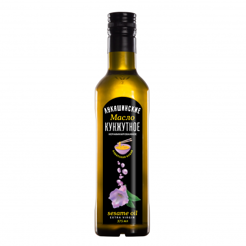 Масло Лукашинские кунжутное, 375 мл