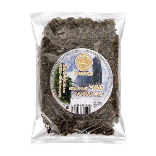 Чай зеленый Shennun Ганпаудер крупнолистовой, 200 г