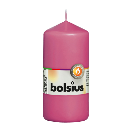 Свеча-столбик Bolsius 12x6 фуксия