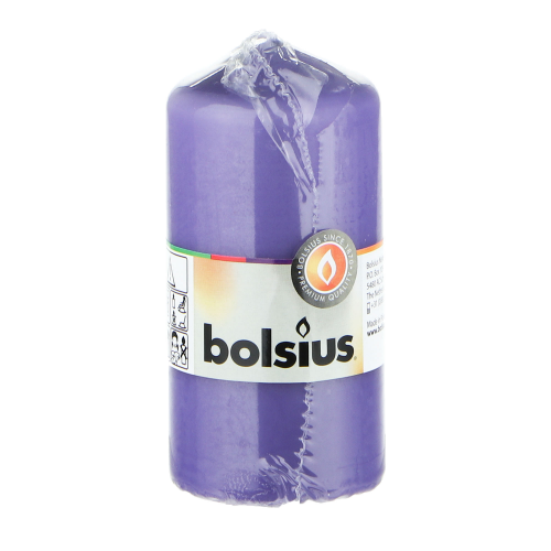 Свеча декоративная Bolsius 12х6 см ультрафиолет