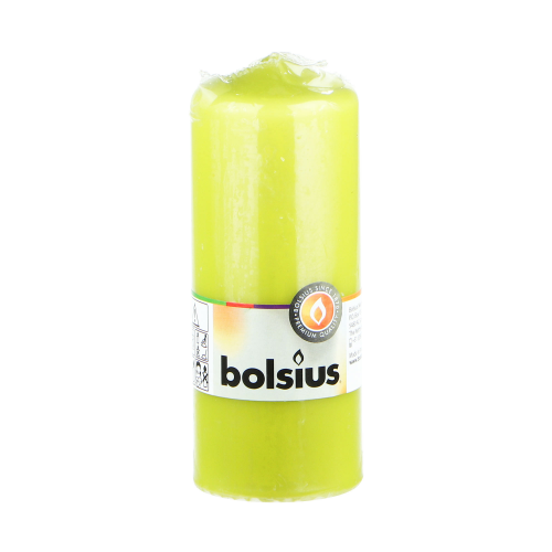 Свеча декоративная Bolsius 15х6 см лайм