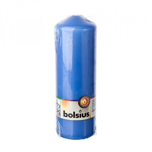Свеча-столбик Bolsius 20x7 васильковая