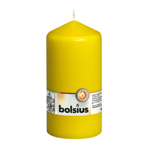Свеча-столбик Bolsius 15x8 желтая