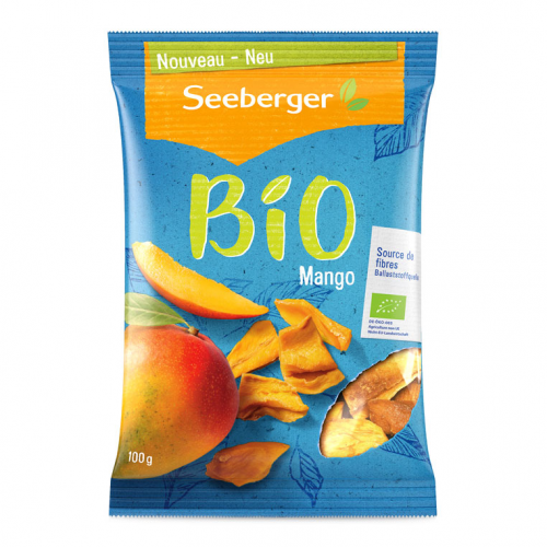 Манго дольками Seeberger сушеный БИО, 100 г